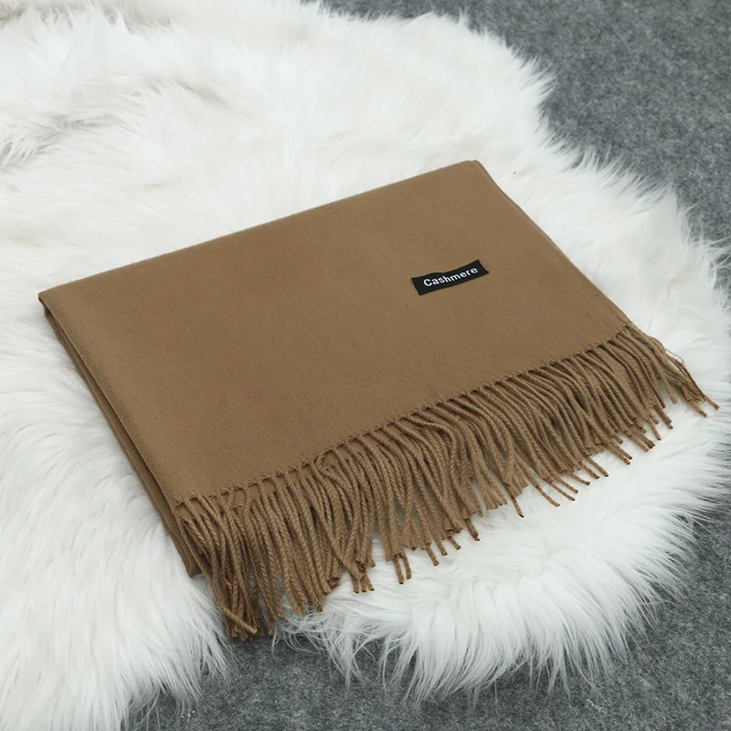 FIONA Custom Wholesale Cashmere Scarf Soft Hand Feel Scarves For Women And Men