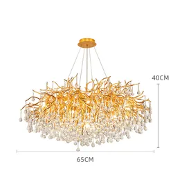 Декоративная Хрустальная алюминиевая люстра в американском стиле для помещений в скандинавском стиле