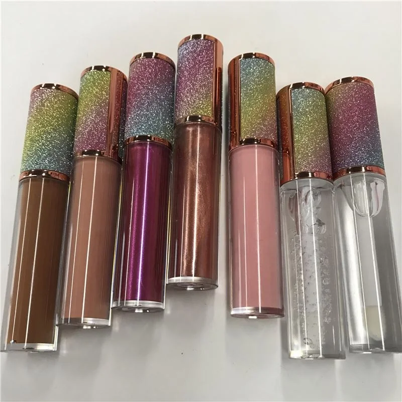 
New Arrival Tube Private Label Vegan Glitter Top Lip Gloss Printing 