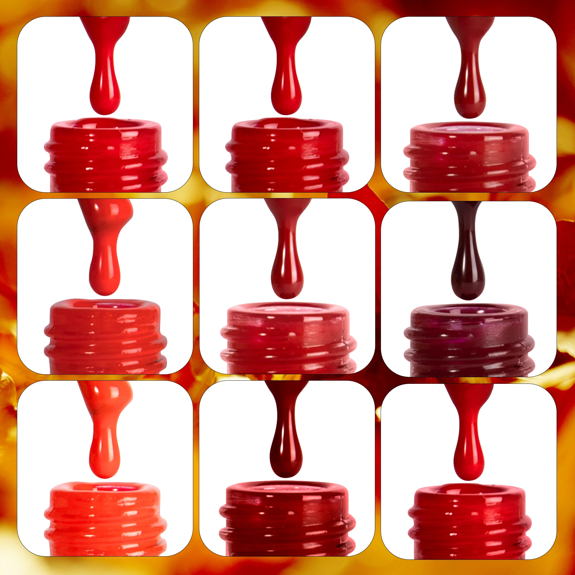 New Arrival Red Wine Factory Manufacturer Gel Nail Polish Set With Free Color Display