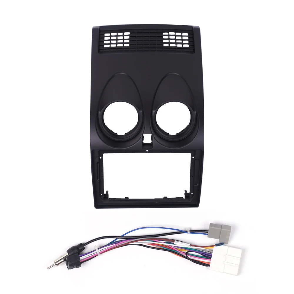 Car GPS Navigation Panel For Nissan Qashqai 2006-2015 9 Inch Screen 2 Din Android Dashboard Radio Stereo Fascias Panel Frame