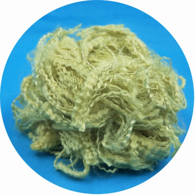 golden yellow 1.5d 51mm aramid fiber