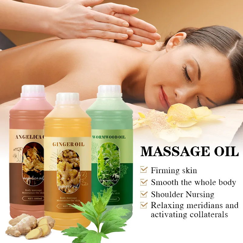 100% Organic Pure Carrier Angelica Oil with Natural Herbal Ingredients Moisturizing the Skin for Both Men and Women 1000ml