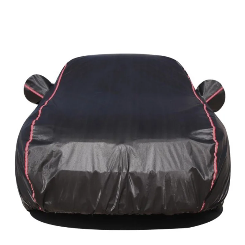 New Black Car Cover Cloth Cover Car Waterproof Strong Outside Protection Car Cover