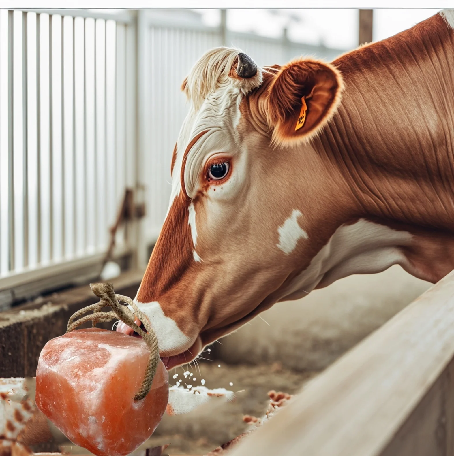 Square Rope Natural HimalayanAnimal Salt Lick Mineral Supplement for Livestock and Pets Nutritious Stone  for Animal Feed