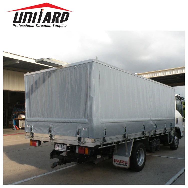 OEM 1000*1000D PVC Self-cleaning Tarpaulin Cover for Dump Truck,  Retractable Truck Tarpaulins Cover