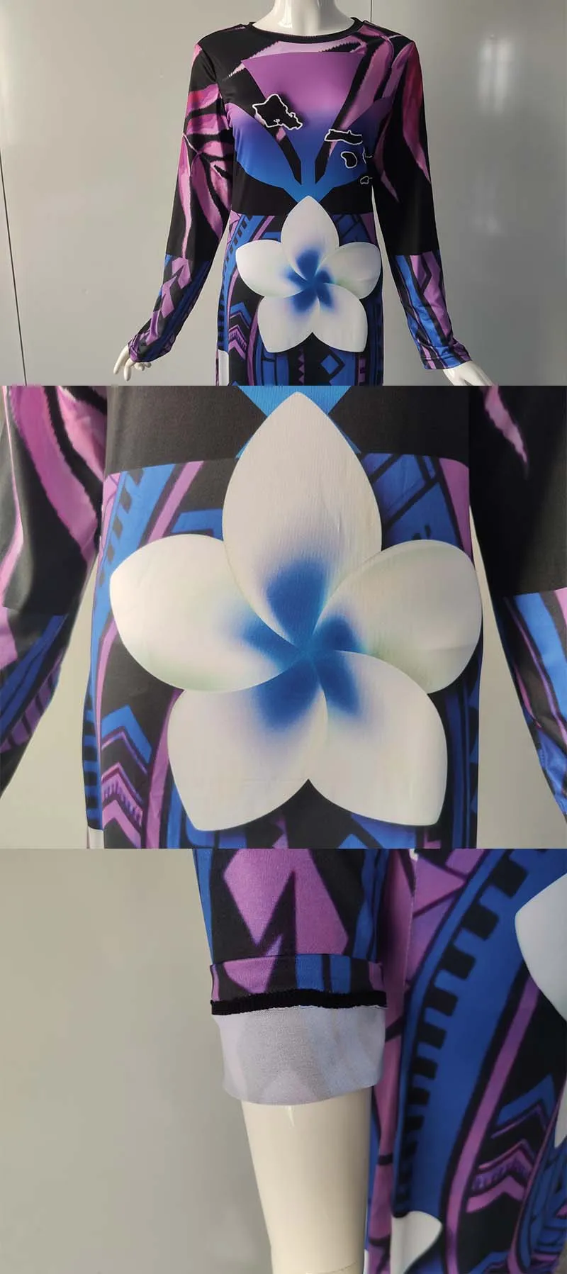 Tonga 7xl Plus Size Dresses For Fat Women Bodycon Maxi Straight Fit Pencil Casual Dresses Fashion Party Club Long Sleeve Dresses