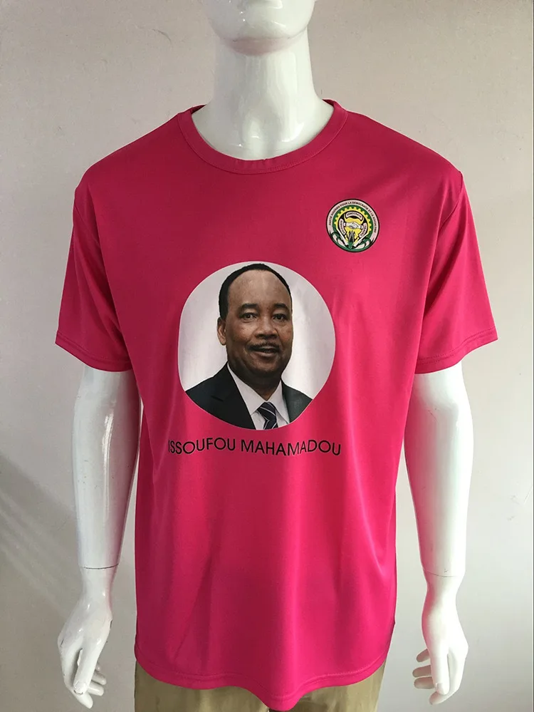 Прямая Продажа с фабрики оптовая продажа 130 Gsm Ghana President футболки для детей унисекс рекламная футболка президентской кампании