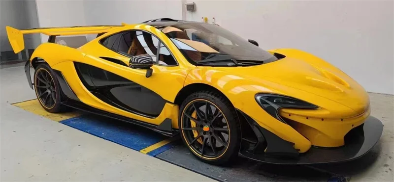 Applicable to 2015-2018 Mclaren 540C 570S 570GT front bumper lip side skirt rear GTR style dry carbon fiber body kit