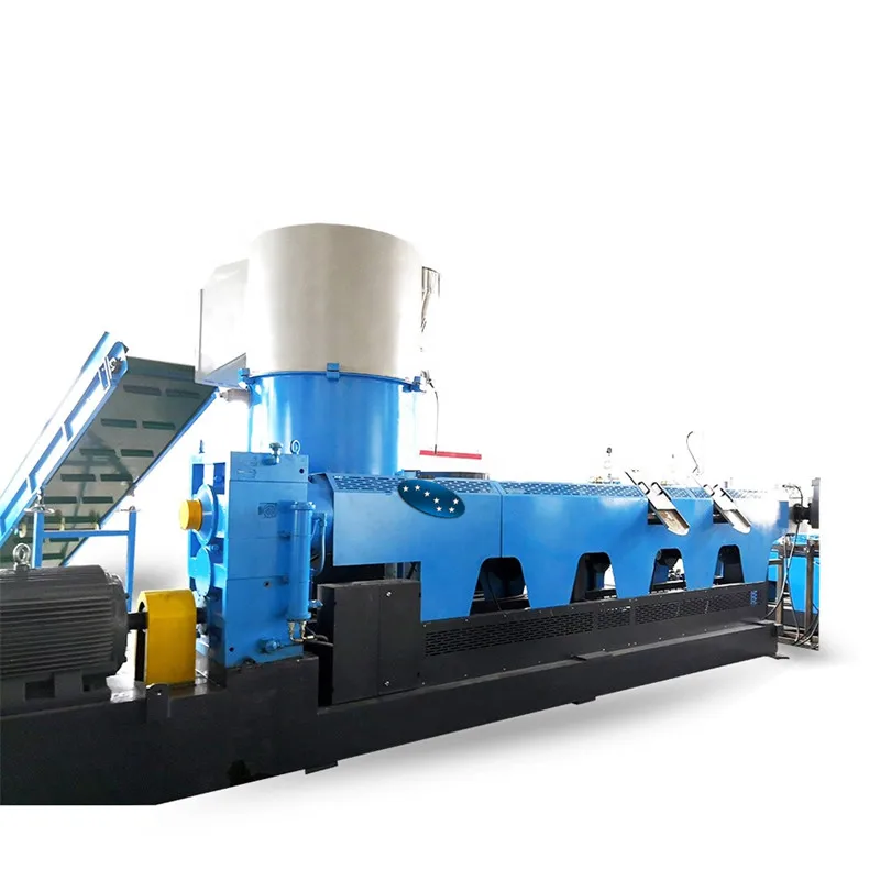 PE PP plastic film compactor recycling pellet granule granulator machine