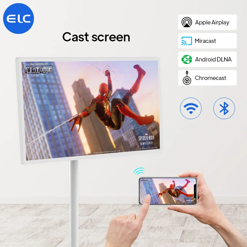 24 Inch Stand By Me FHD Screen IPS Display Android OS 12.0 Smart Touch Screen Tablet with NFC POE USB WIFI