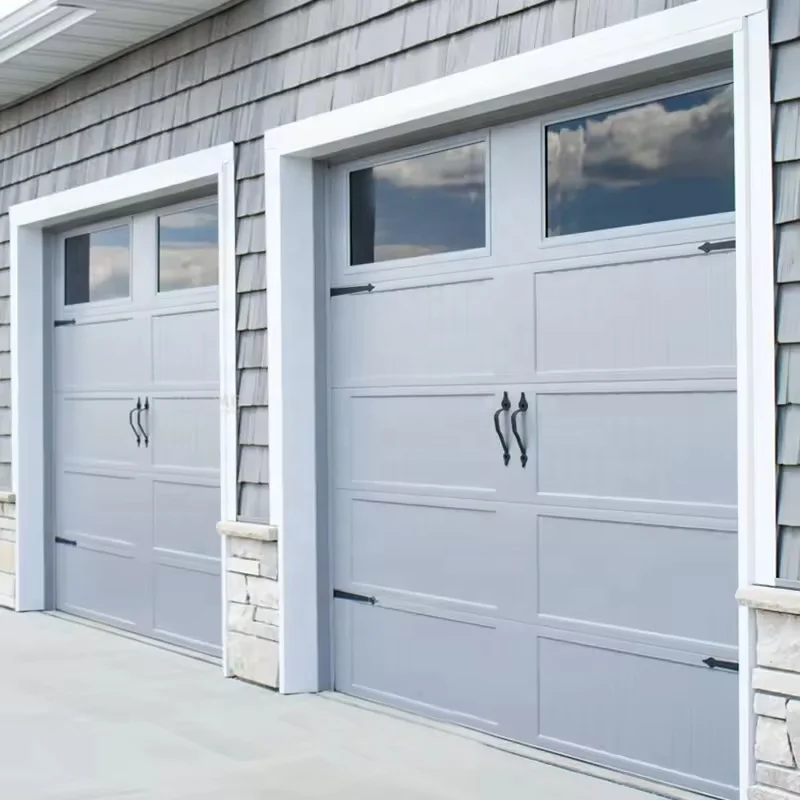 Modern Residential Barn Door Style Retro American Automatic Remote Electric Garage Door For House