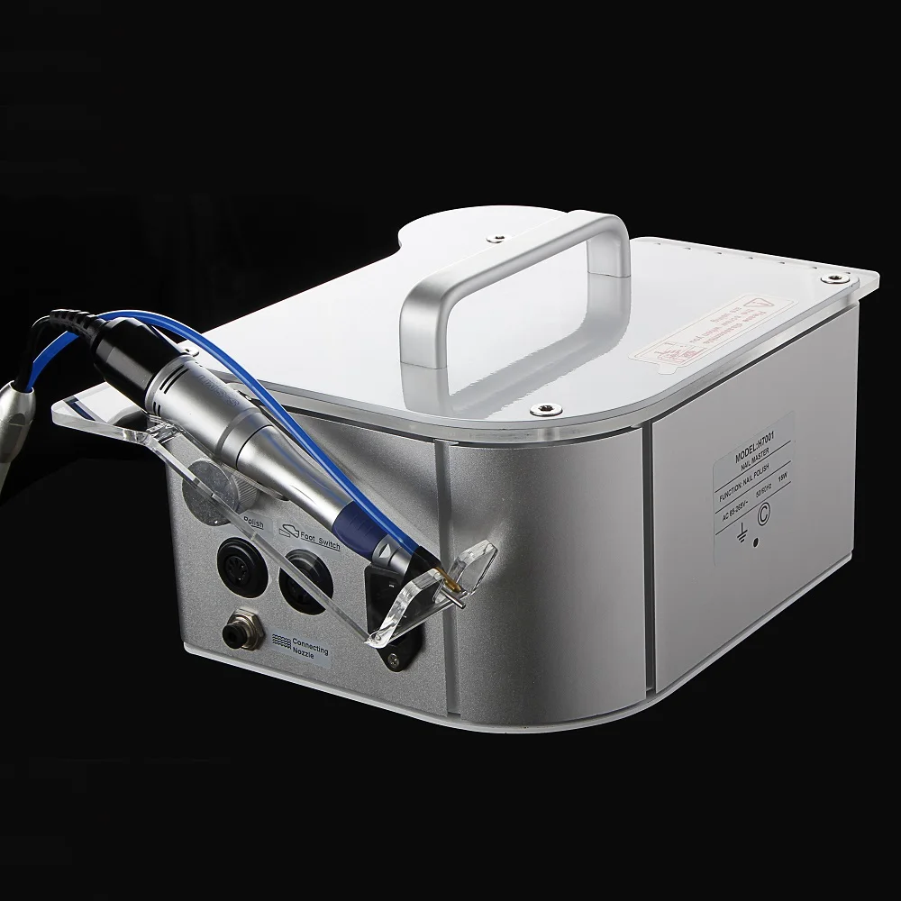 Portable Portable Nail Drill Silver Electric Pedicure Drill High Speed Nail Pedicure 40000 rpm no Vacuum System Nail Drilling