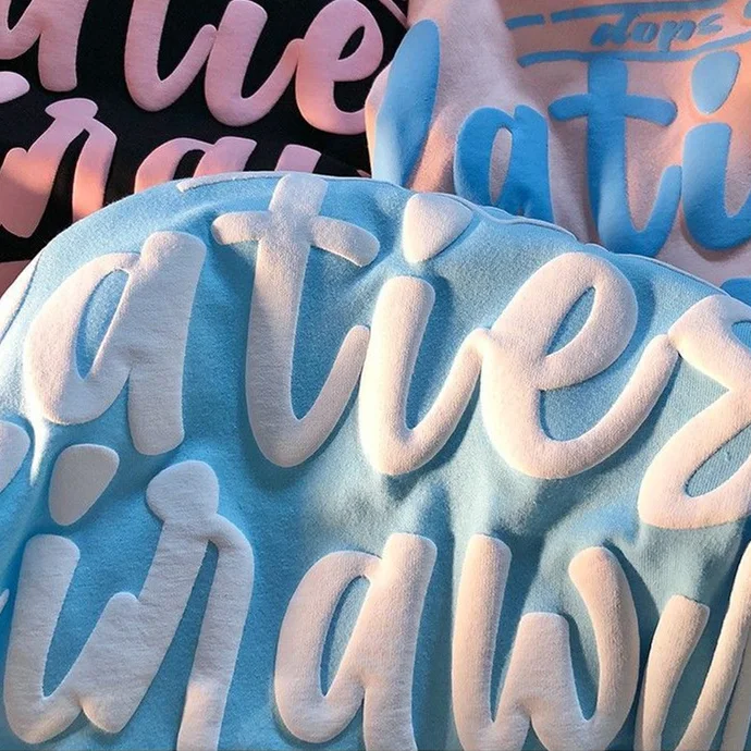 Custom high quality oversize  100%cotton T shirt heavyweight  graphic screen print streetwear blank puff print drop shoulder men