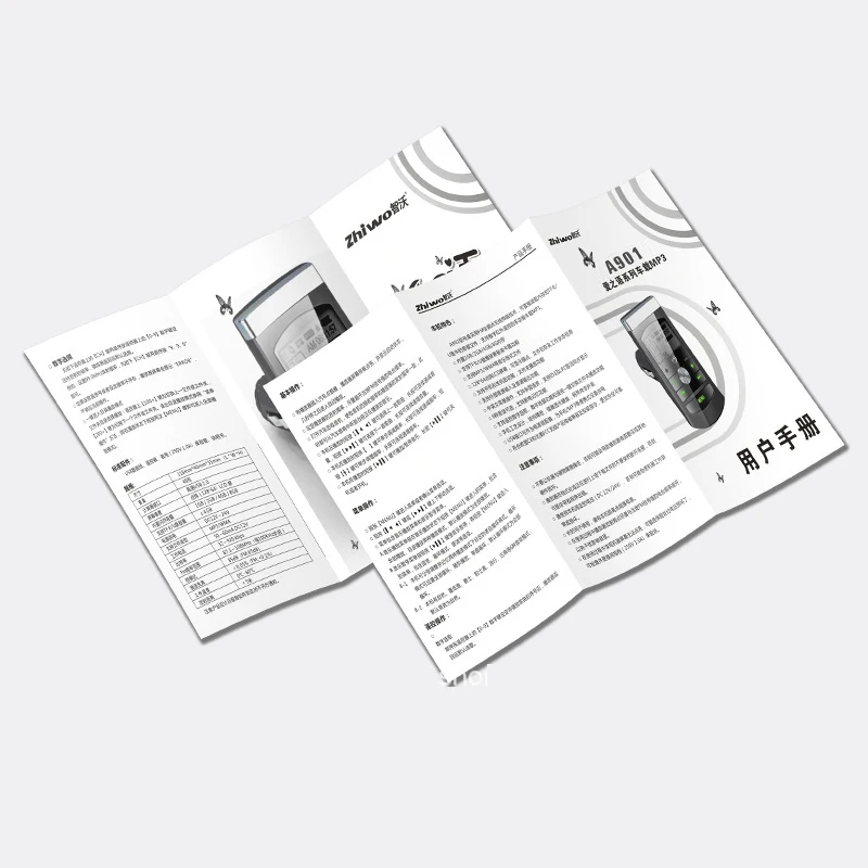 Wholesale custom printing luxury folding brochure flyer service print instruction booklet user manual