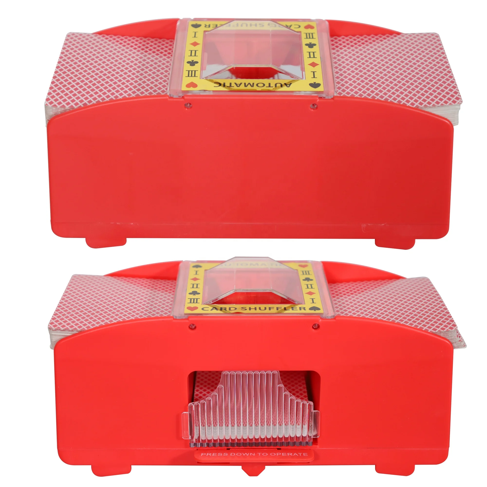 EASTOMMY ET-103601 Black Red Card Shufflers Chips Game Machine Card Holders