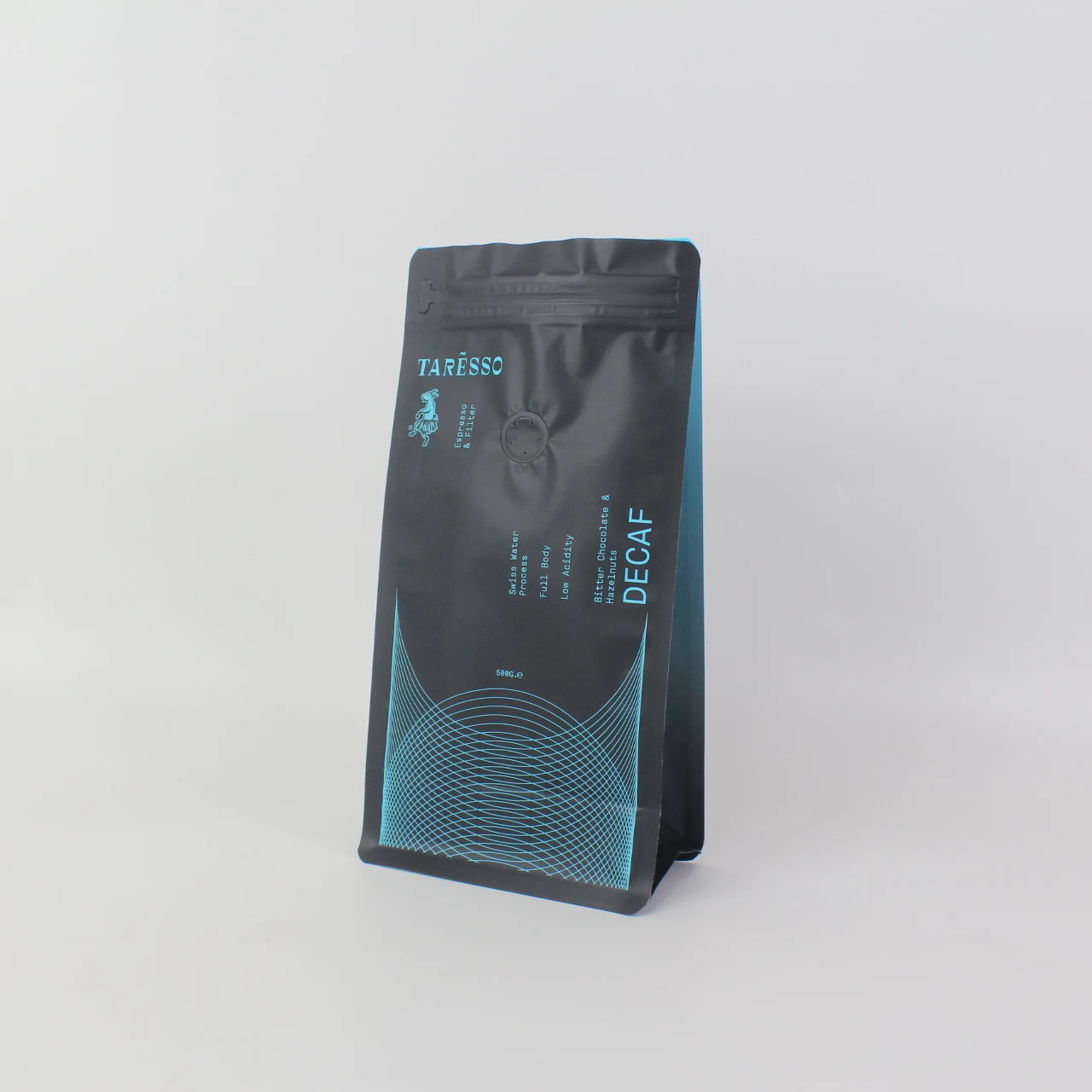 China supplier custom printed flat bottom bag 500g aluminum foil zipper coffee bags