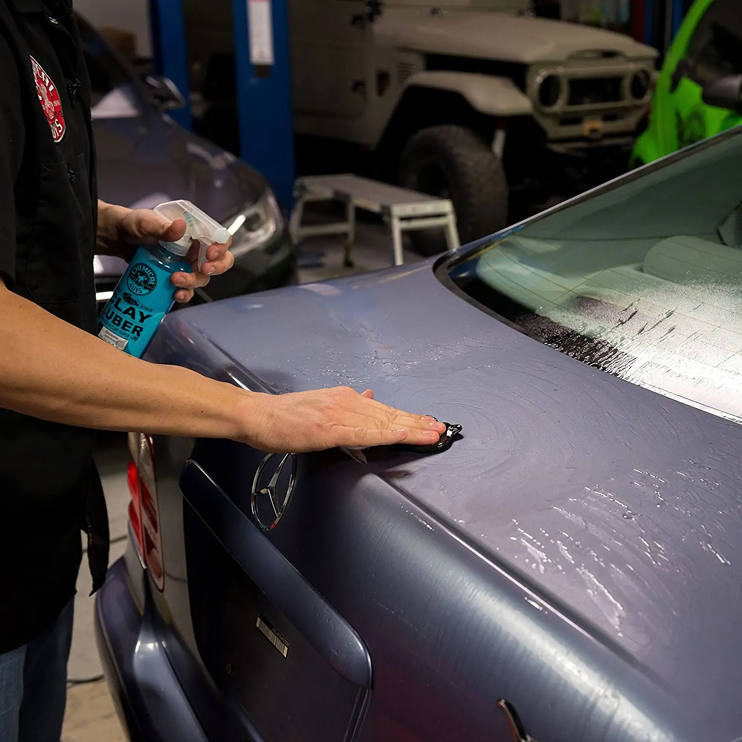 Good  price Heavy Duty Clay Bar and Luber Synthetic Lubricant Kit,16 fl oz, 2 Items, Black