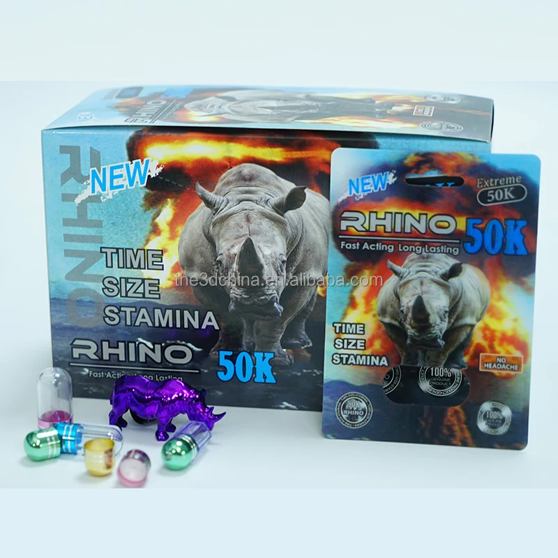 Sexual enhancement pills capsules  rhino pills packaging box honey pack