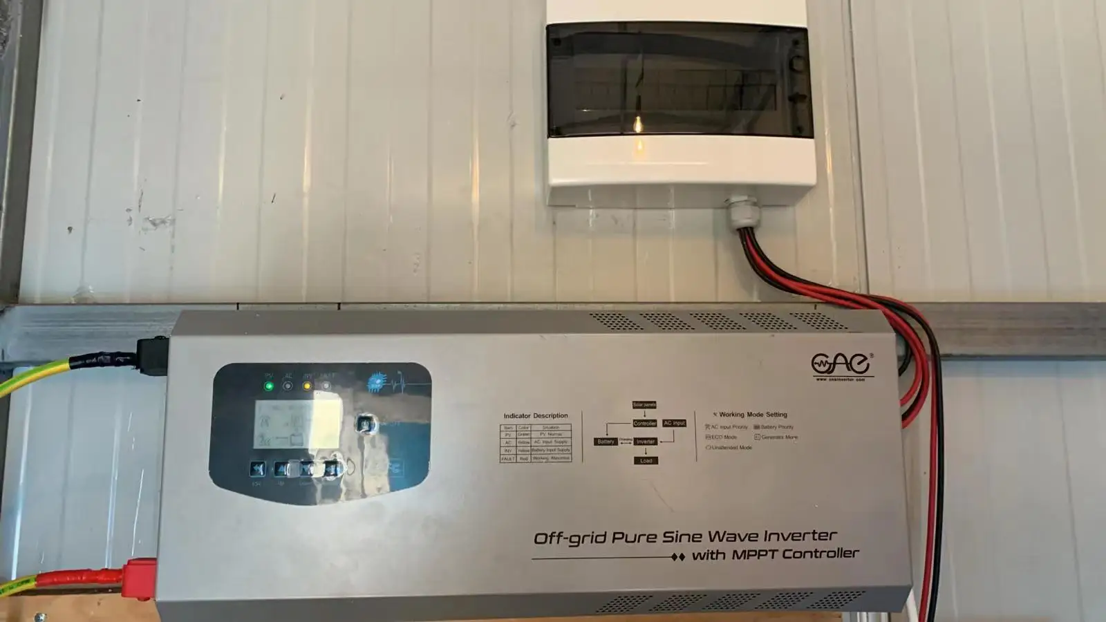 5000W 6000w 24v 48v off grid low frequency inverter hybrid solar inverter with mppt Ampinvt