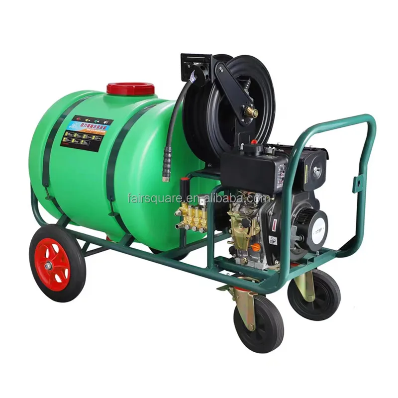 Mobile Car Pressure Washer with Powerful Gasoline Engine. 300L Water tank, 250BAR Working Pressure for Car Wash Business