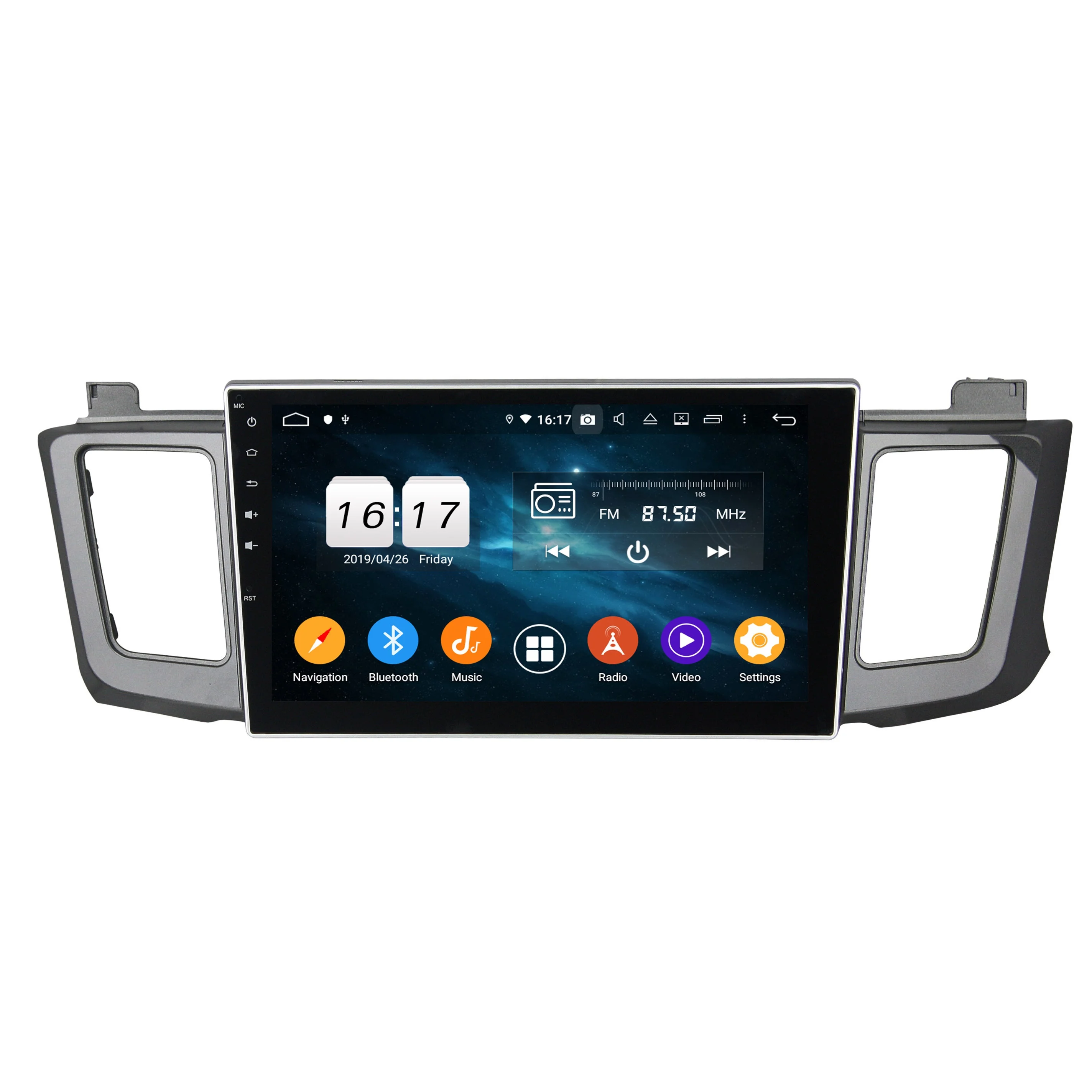KD-1058  Auto Android 13 Wireless Carplay Multimedia Car Stereo Radio Audio DVD GPS Navigation for RAV4  2012-2015