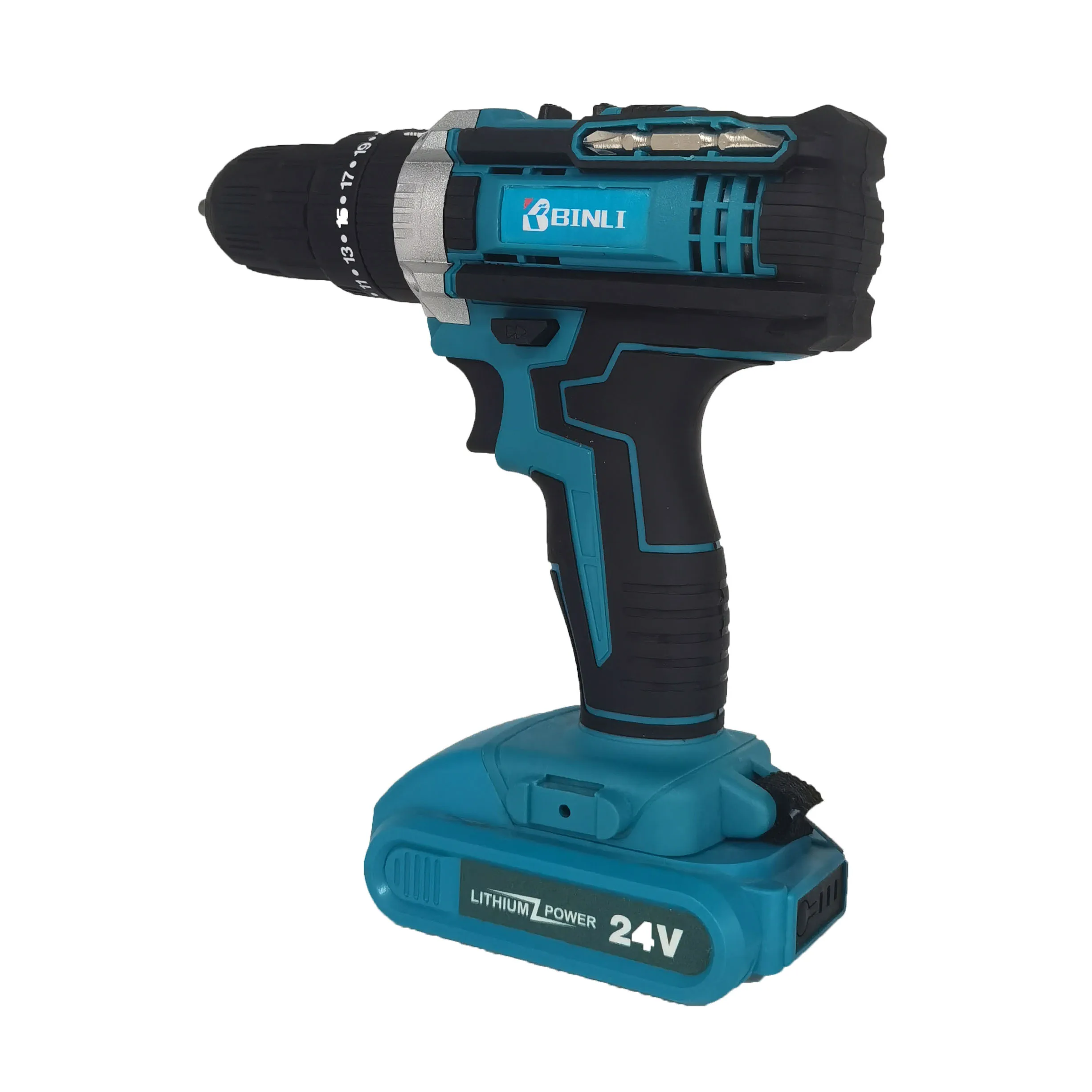 Multifunctional 24V 20V Cordless Lithium Battery Hammer Screwdriver Power Drill