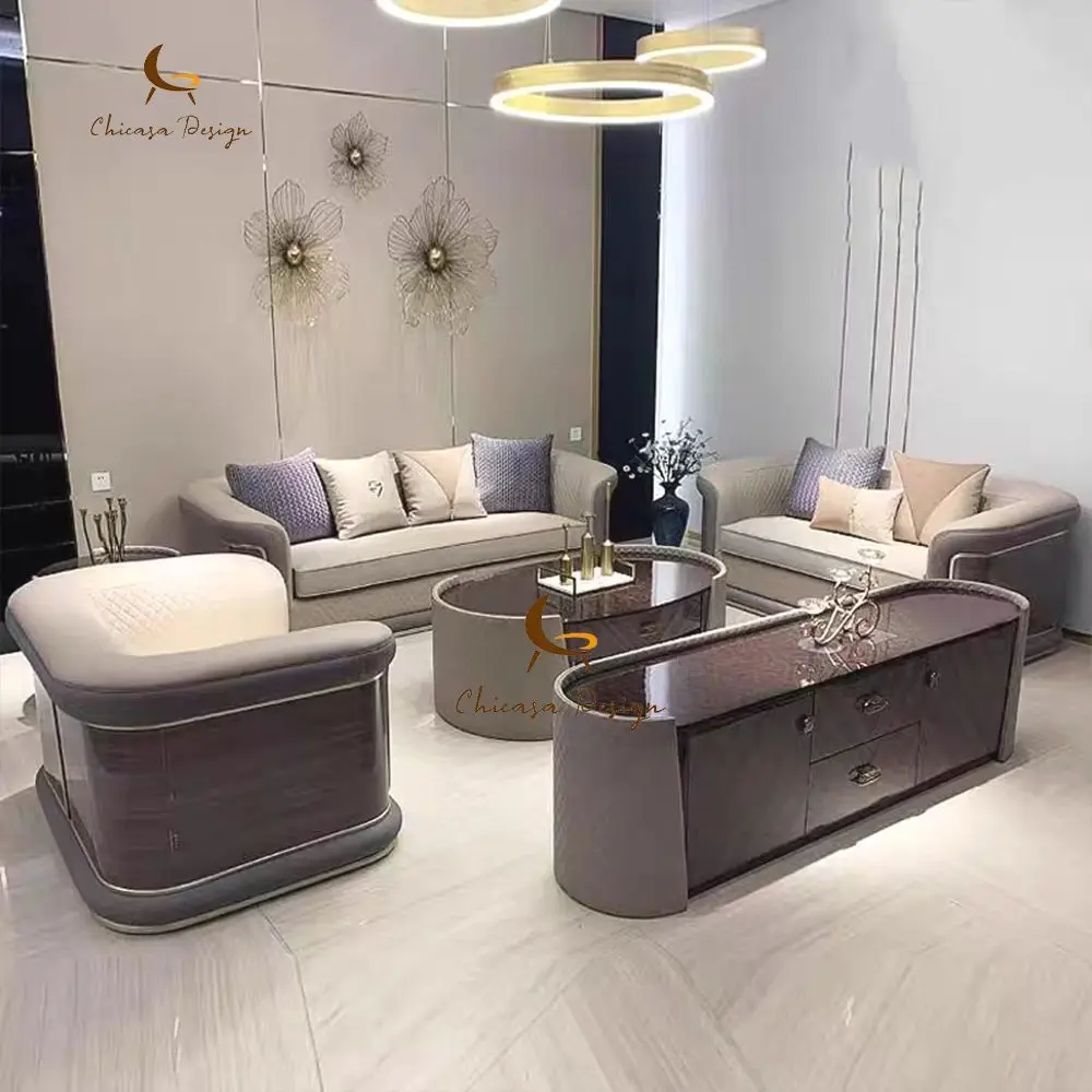 Professional Manufacture Home Furniture The Newest Design Living Room Leather Sofa