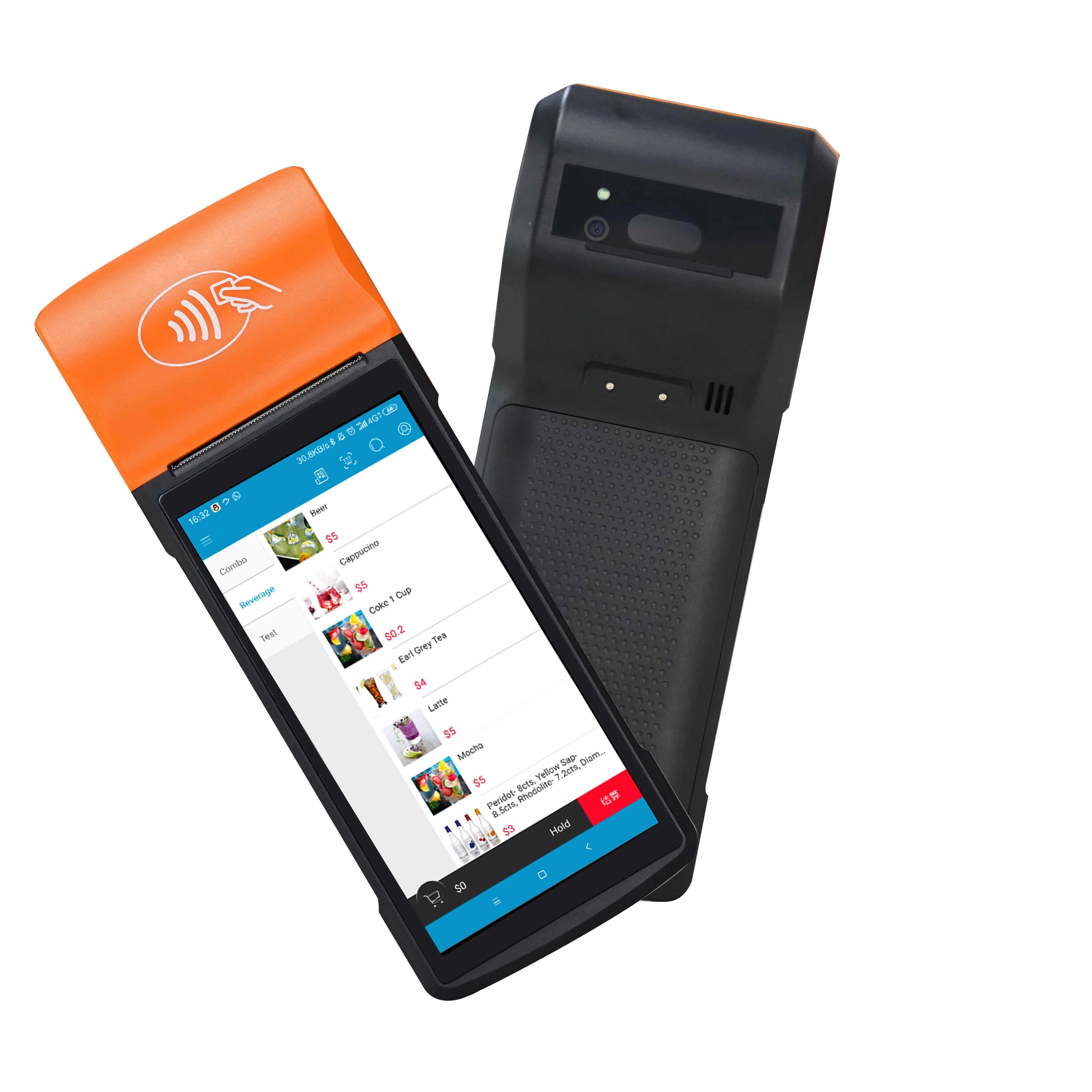 ODM портативный Pos 1D/2D считыватель штрих-кодов поддержка 4G система точек продаж 5 дюймов Wi-Fi Android 13 Pos-терминал
