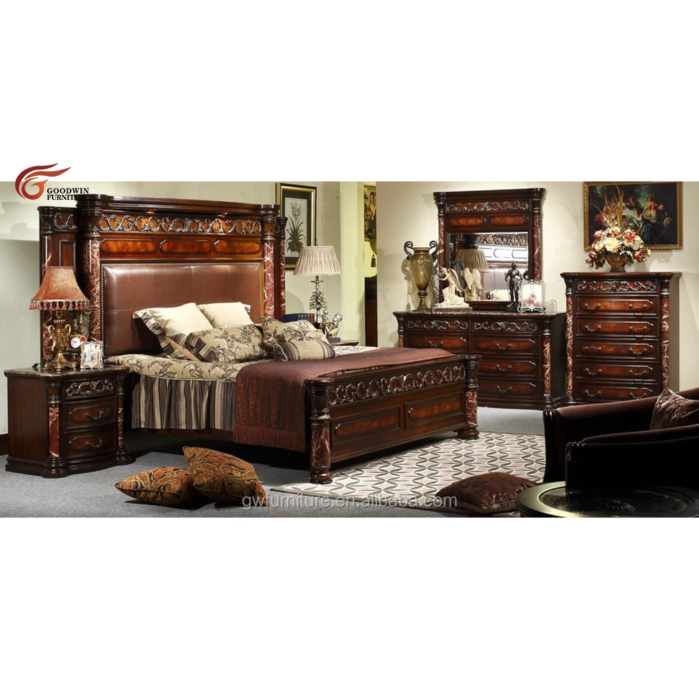 Factory Price America Classic Style House Bedroom Decor Bedroom Suite Bed Room Furniture Bedroom  WA135