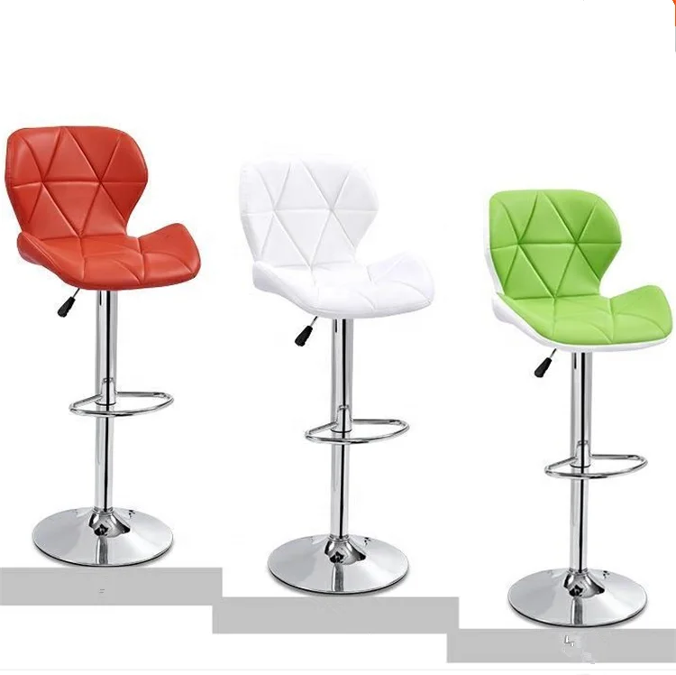 High Quality Cheap Price Adjustable swivel Tall Bar Stools Upholstered PU Leather Seat Bar Stool Chairs