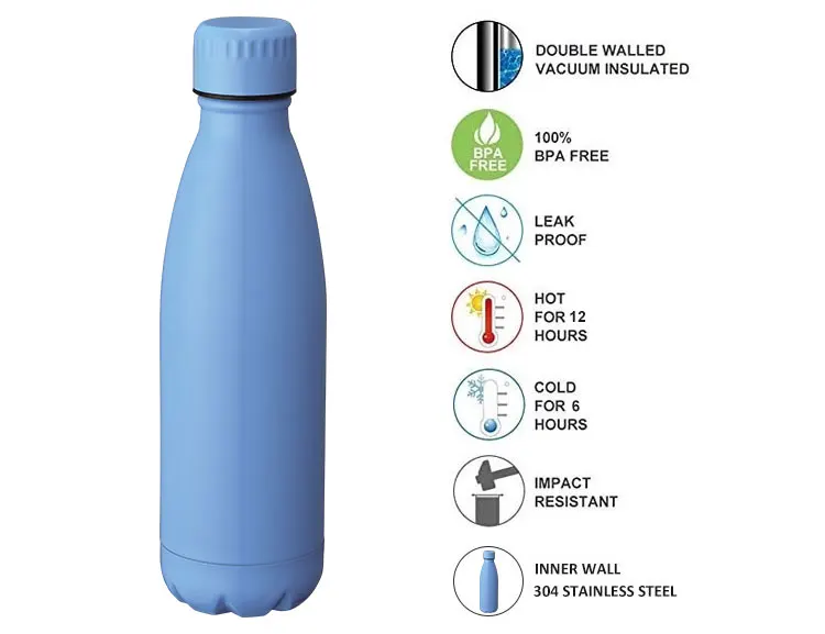 New 350ml 450ml 750ml Coke Stainless Steel Vacuum Flasks Cola Shape Water Bottle