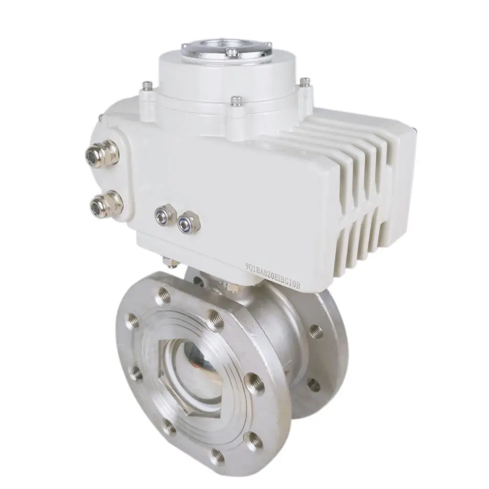 V-notch threaded connection motorized fixed ball valve 24VDC MOTOR VALVE