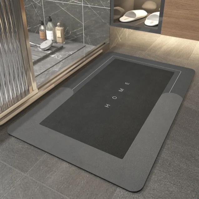 Easy Home Toilet Non-slip Mat Door Absorbent Bathroom Tappeti Floor Mat Toilet Door Carpet Bath Mat