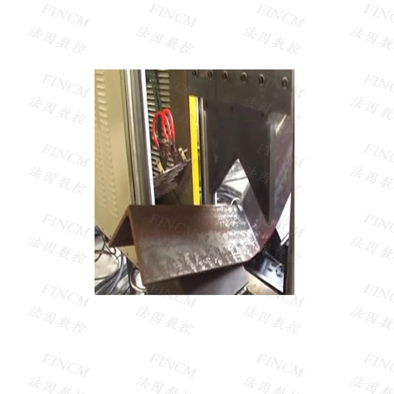 GHQ250~700  FINCM  CNC Press Brake Angle Open Bar Iron Curving  Bending Machine For Power Transmission Line