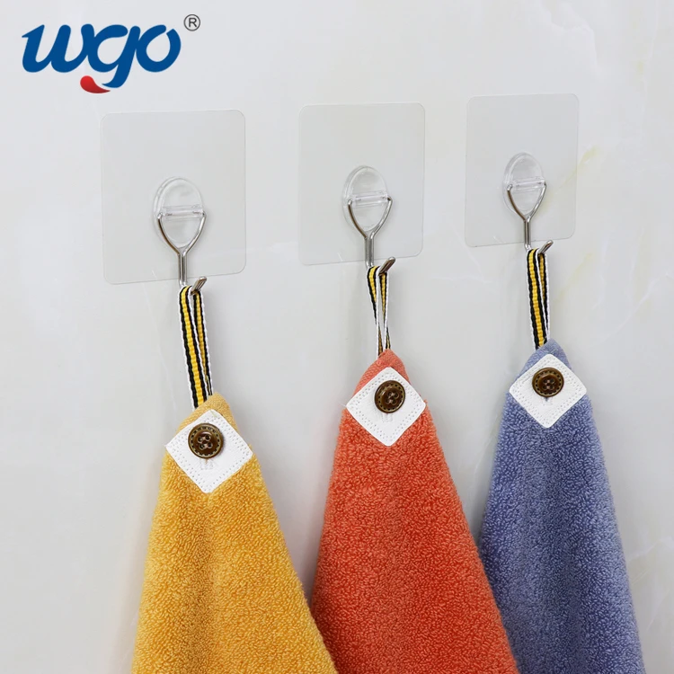 
Hanging Hook With Tape Novelty Hooks Plastic Wall Hook Removable No Residue Restickable Strong For Coat Hanger 