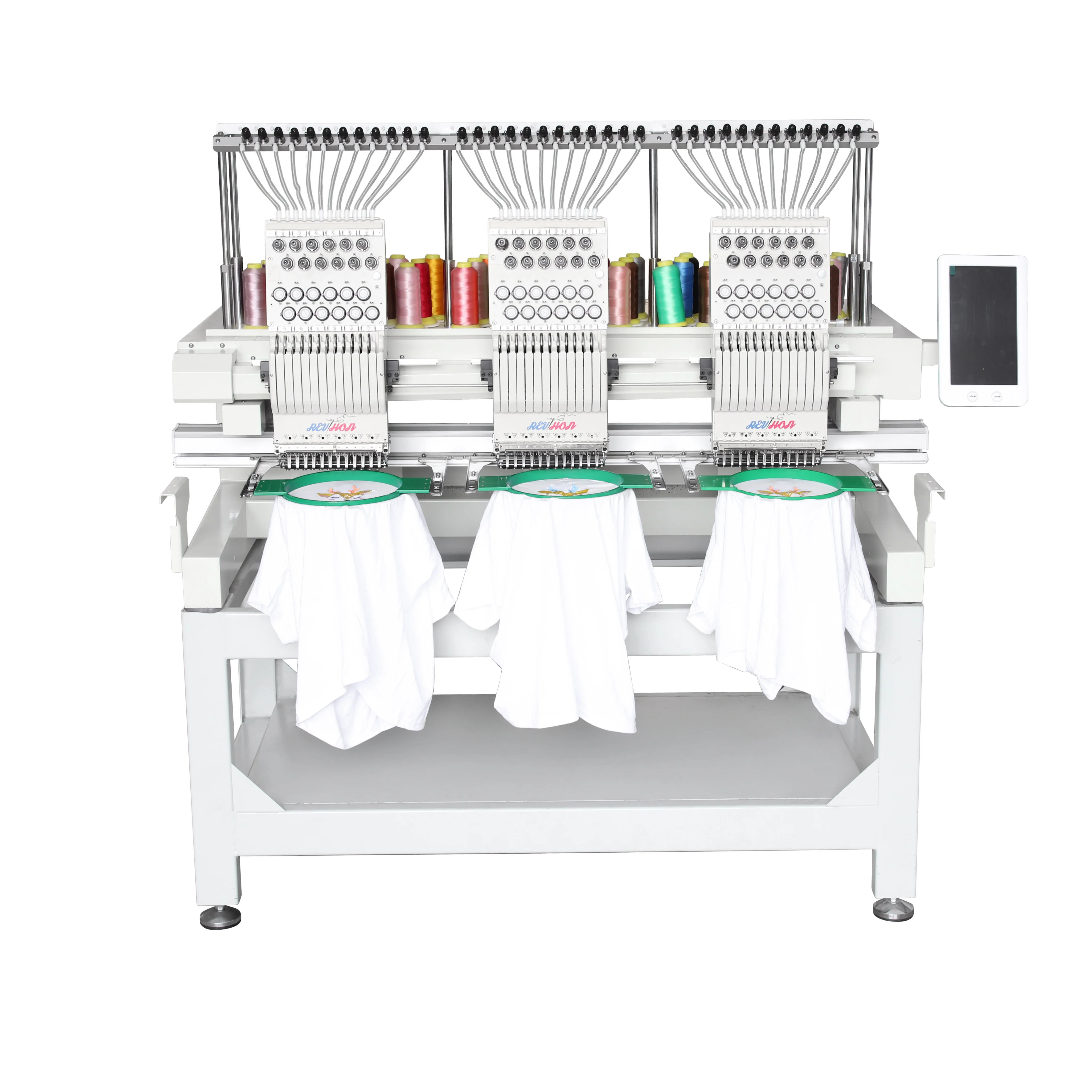 QHM embroidery machine automatic 3 head high quality high speed new China factory professional automatic 1000 RPM