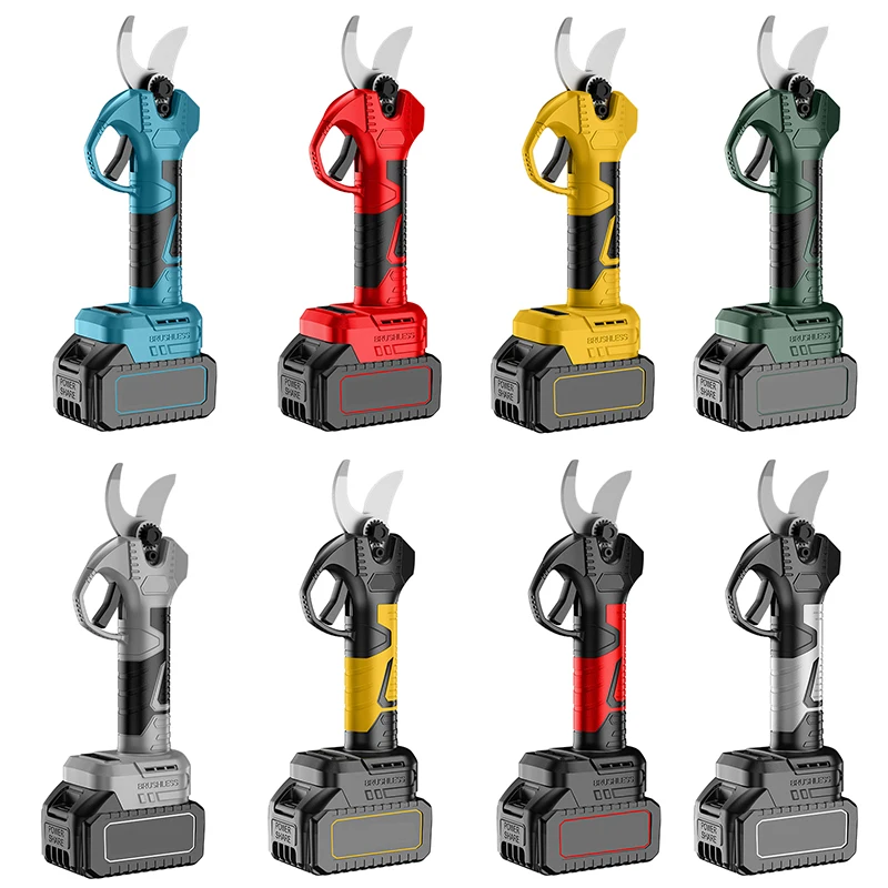 Brushless Pruning Shears 21V Electric Shrub Shears Automatic Branch Scissors Electric Garden Pruning Shears