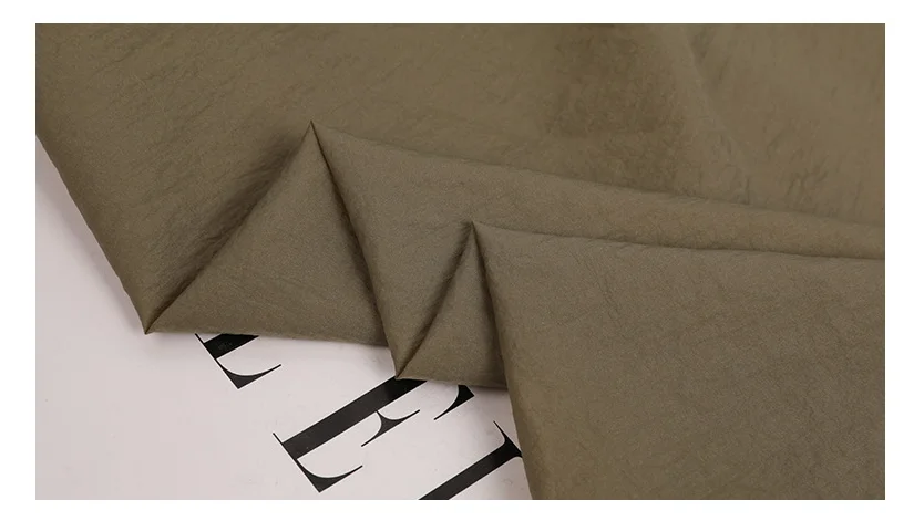 High density 100 nylon fabric 20D 380T Low stretch wrinkling nylon taffeta fabric