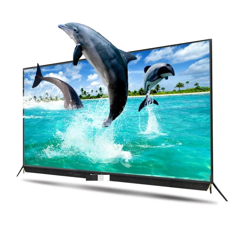 Guangdong factory A+ grade android tv flat screen DLED 1G+8G smart tv 65 inch led panel lcd television with bluetooth