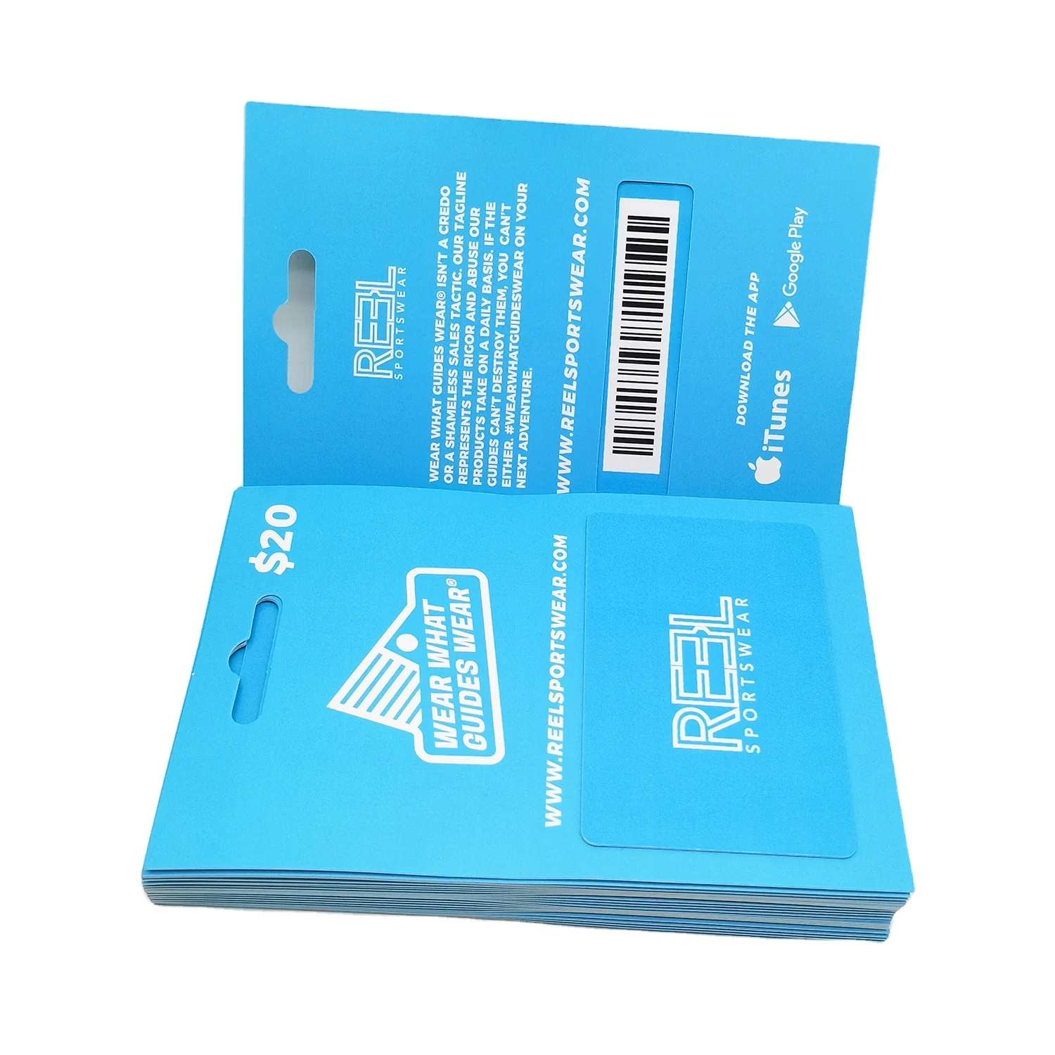 Plastic GYM club gift card with card backer.jpg