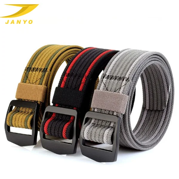 Fashion popular colorful men tactical nylon webbing belt