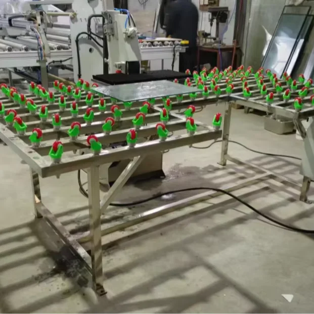 New manual glass abrasive belt grinding and beveling machine glass processing equipment