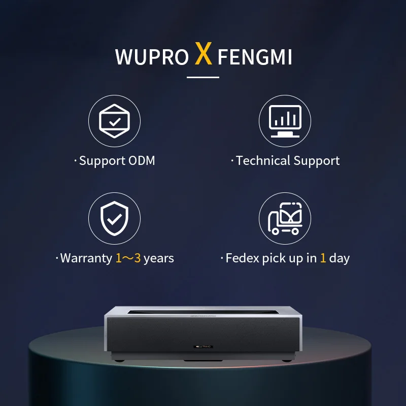 Трехлазерный RGB проектор Wupro X Fengmi T1 2800ANSI 4k dolby vision uhd для фильма