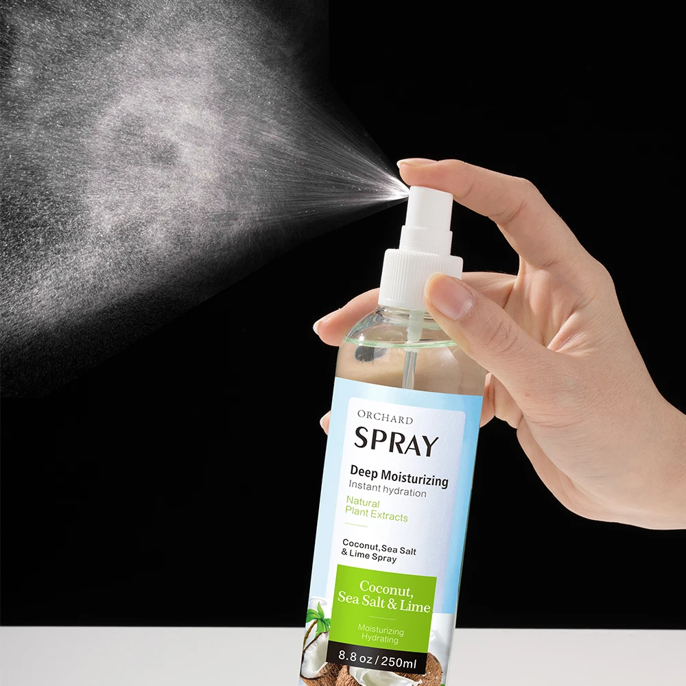 Factory Hot Sale Cosmetic Toner Mist Spray,Deep Moisturizing Coconut,Sea Salt & Lime Mist Spray