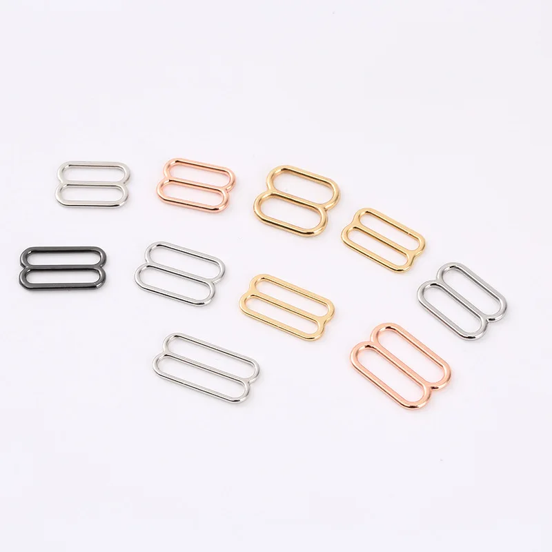 Eco-friendly Hanging Plating Rose Gold Alloyed Bra Sliders Rings Bra Straps Adjusters Manufacturer For Underwear