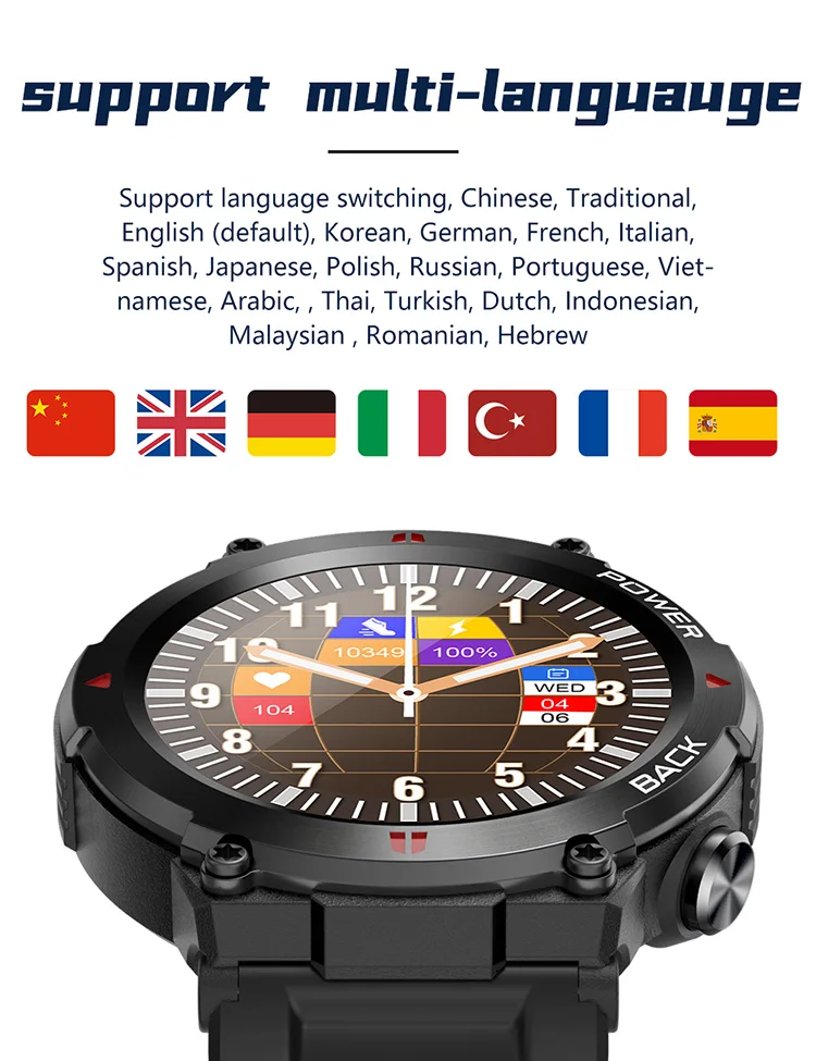 The Best Ecg A80 Smart Watch Blood Oxygen Body Temperature Wireless Charging 360*360 Hd Screen Digital Watches 2023