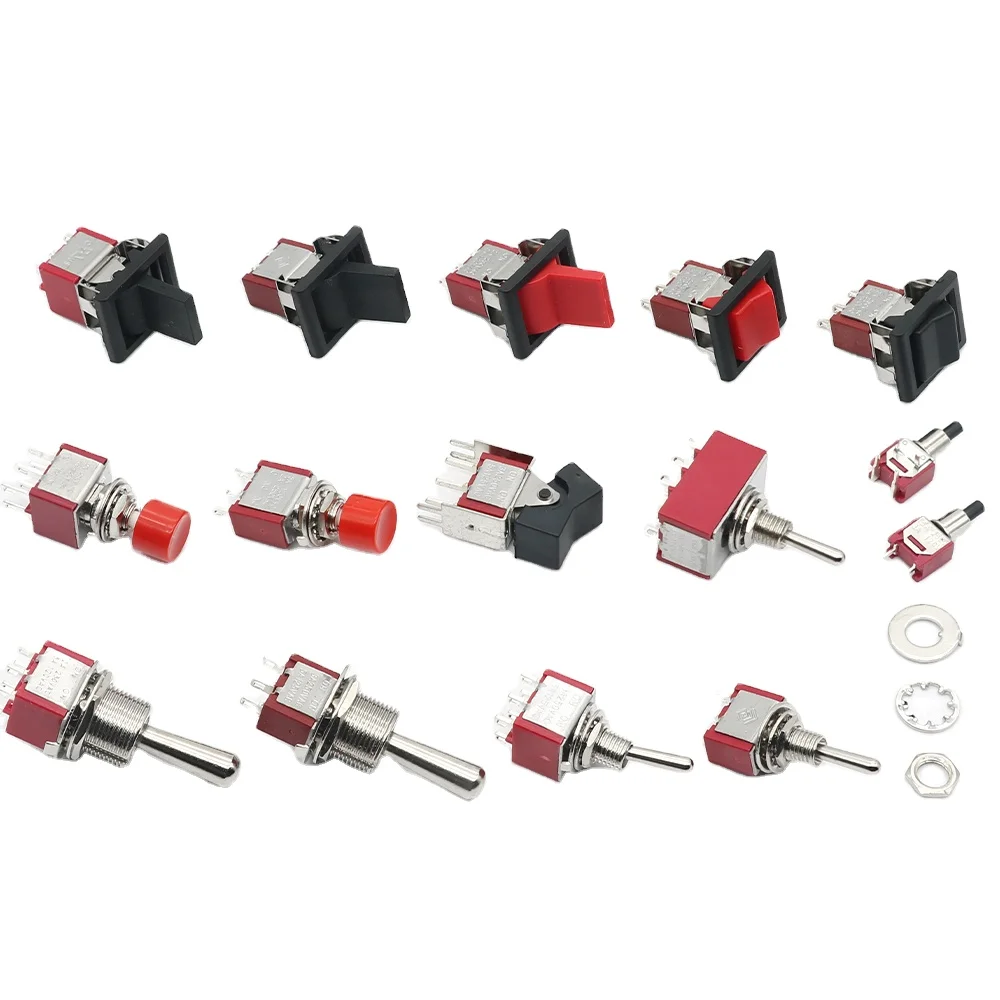 RLS-102-F1 Mini Toggle Switch 3 Pin 2 Position Latching Power Button Switch Car Boat Rocker Toggle Switch Electronic Gadgets