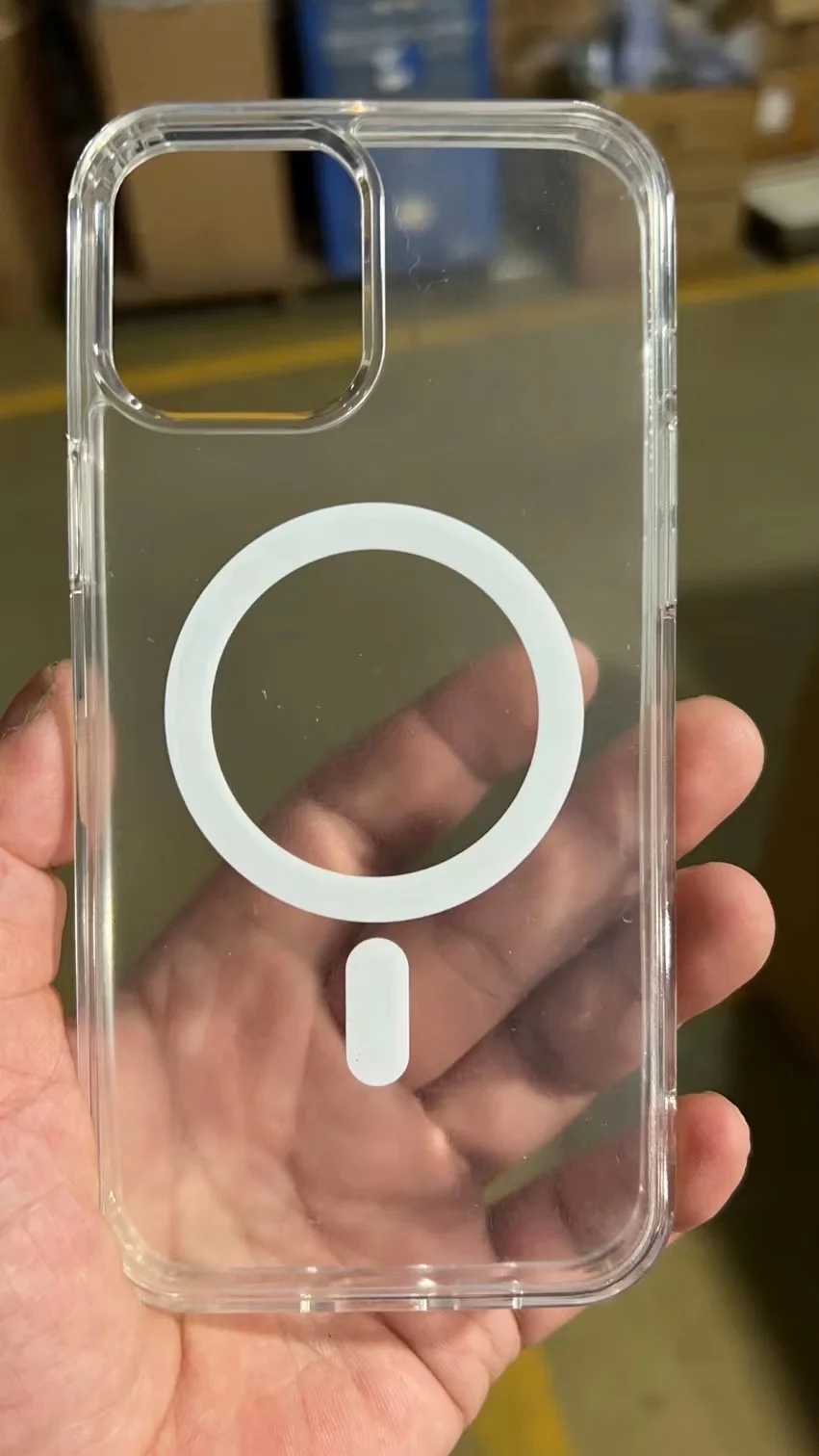 Прозрачный Магнитный чехол для телефона с беспроводным зарядным устройством для Magsafe samsung S22 ultra S22 Plus