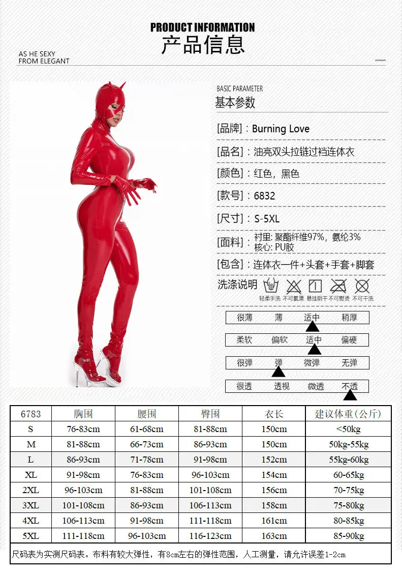 Plus Size Sexy Faux Leather Catsuit Catgirl Suite PVC Latex Bodysuit Front Butt Open Crotch Exotic Jumpsuits Fetish Costumes